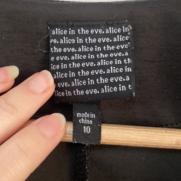 Alice in the Eve - Black fitted Peplum Jacket - Size 10 - Picture 3 of 7